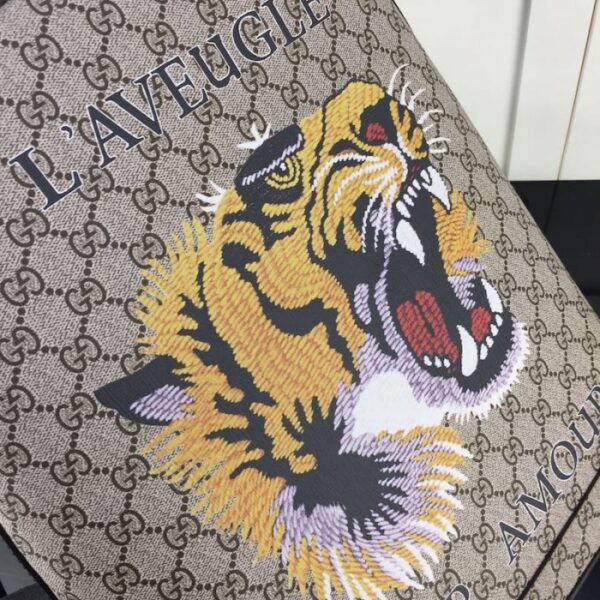 Gucci GG Supreme Backpack Tiger Print 419584 - Image 4