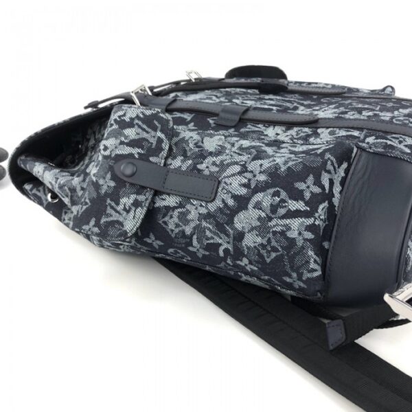 LV Monogram Tapestry Coated Canvas Christopher Backpack M57280 - Image 4