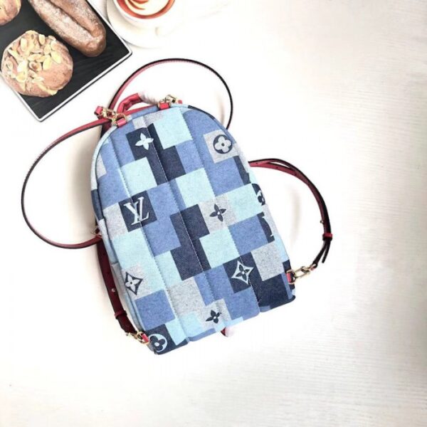 LV palm springs backpack mini monogram denim M45043 - Image 2