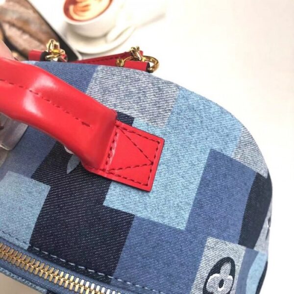 LV palm springs backpack mini monogram denim M45043 - Image 4