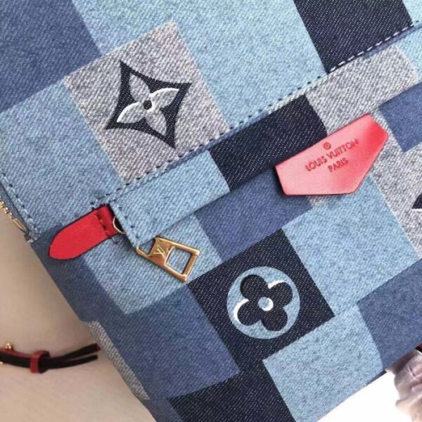 LV palm springs backpack mini monogram denim M45043 - Image 5