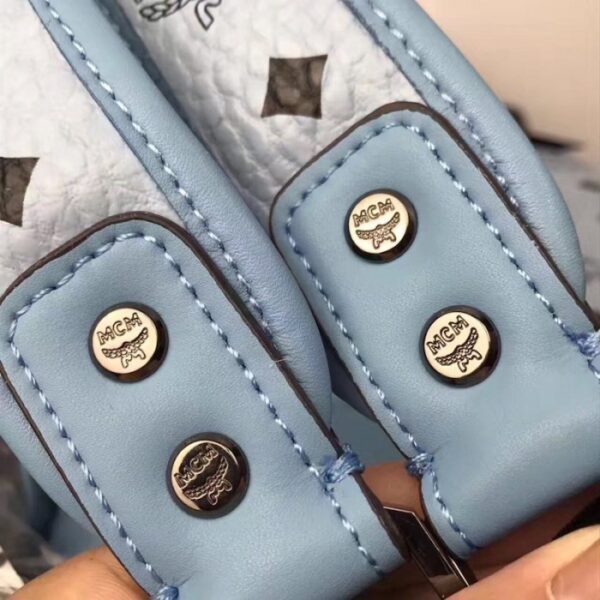 McM Stark Side Studs Backpack Large Light Blue - Image 6