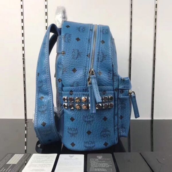 McM Stark Side Studs Backpack Large Blue - Image 2