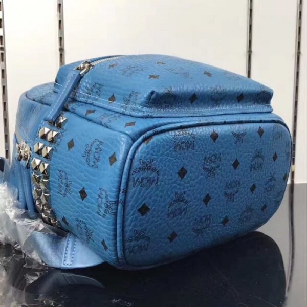 McM Stark Side Studs Backpack Large Blue - Image 4