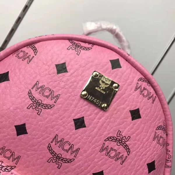 McM Stark Side Studs Backpack Large Peach - Image 5
