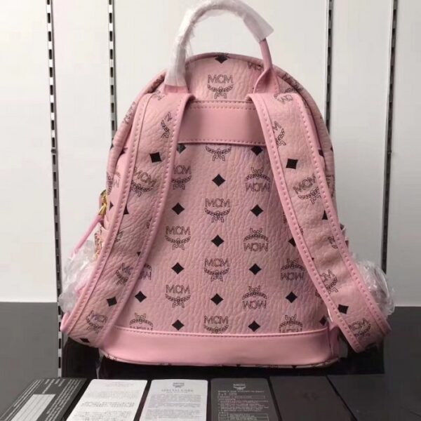 McM Stark Side Studs Backpack Large Pink - Image 4