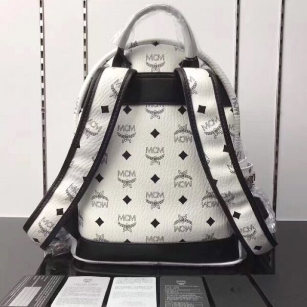 McM Stark Side Studs Backpack Large White - Image 4