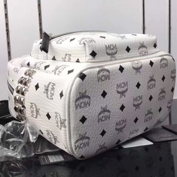 McM Stark Side Studs Backpack Large White - Image 5
