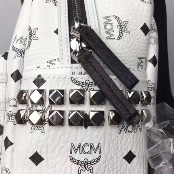 McM Stark Side Studs Backpack Large White - Image 6