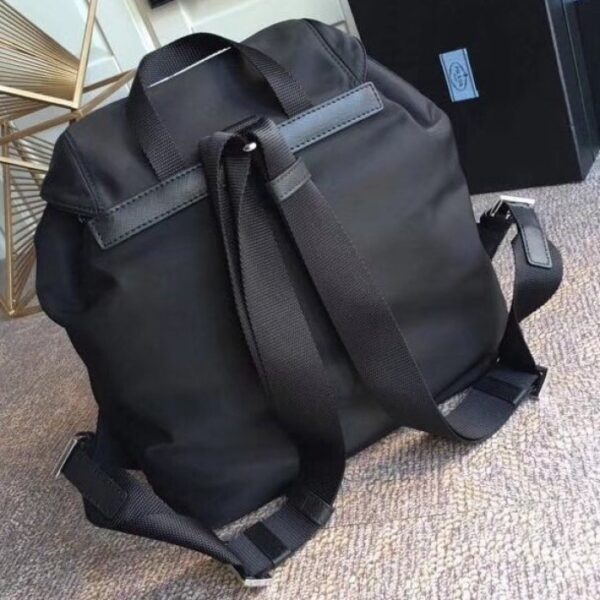 Prada Classic Nylon Backpack Black - Image 2