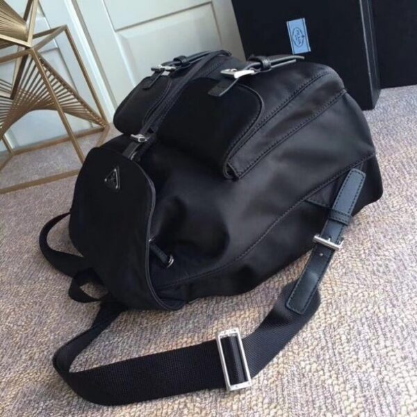Prada Classic Nylon Backpack Black - Image 6