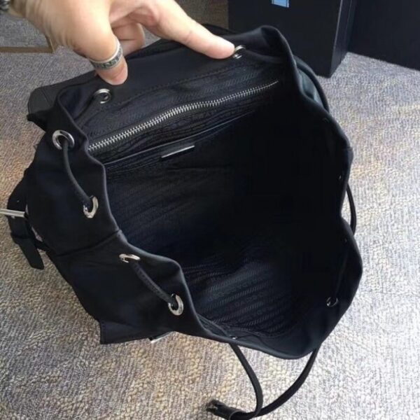 Prada Classic Nylon Backpack Black - Image 7
