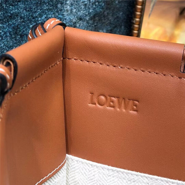 Loewe Cushion Large Leather-Trimmed Canvas Tote - Image 4