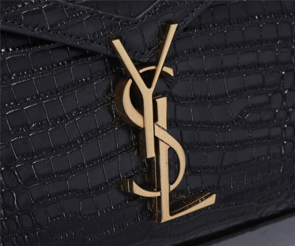 SAINT LAURENT Medium Cassandra Croc-effect Bag - Image 2