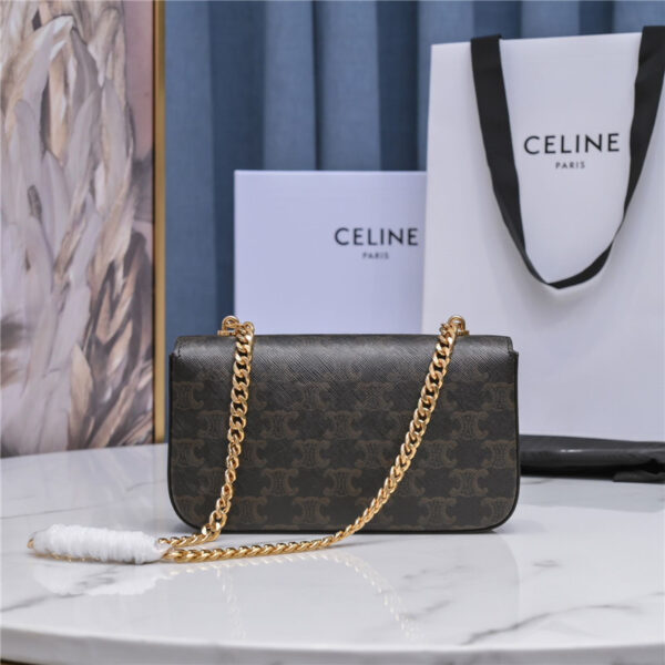 Celine Triomphe Shoulder Bag with Chain - Image 2