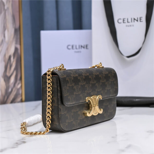 Celine Triomphe Shoulder Bag with Chain - Image 3