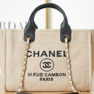 CC Off White Woolen Plaid Beach Bag