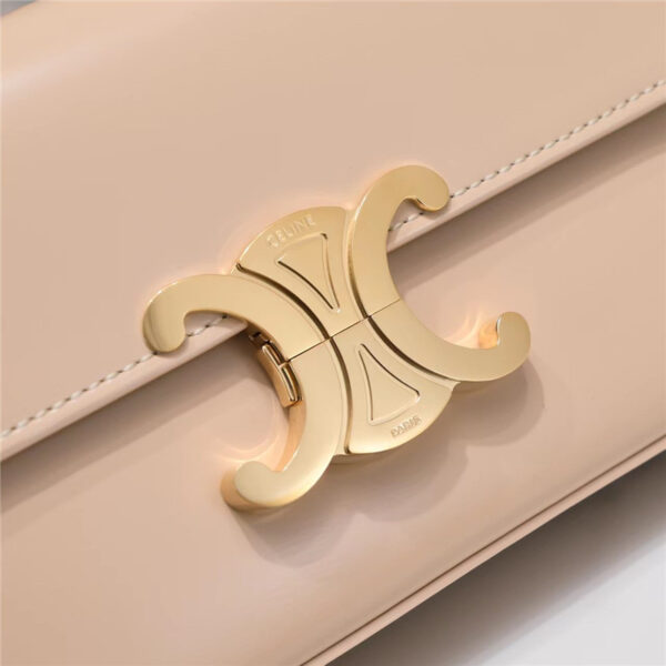 Celine Triomphe Chain Shoulder Bag in Pink - Image 5