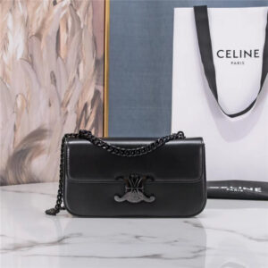 Celine Triomphe Shoulder Bag in Shiny Calfskin