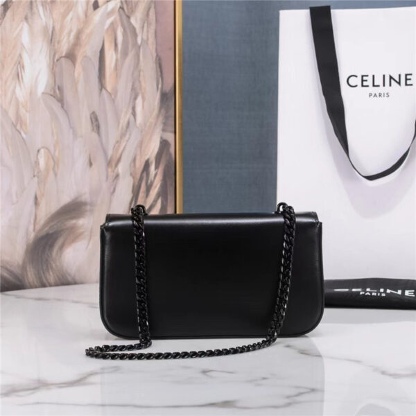 Celine Triomphe Shoulder Bag in Shiny Calfskin - Image 4