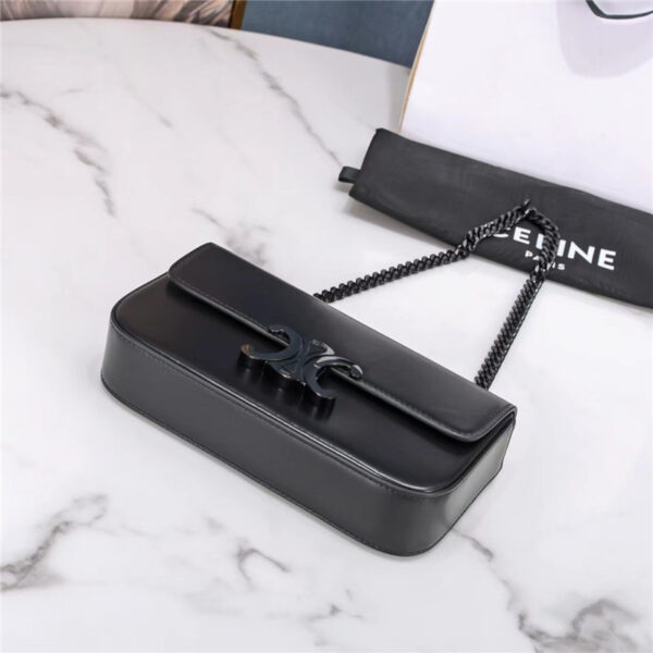 Celine Triomphe Shoulder Bag in Shiny Calfskin - Image 5