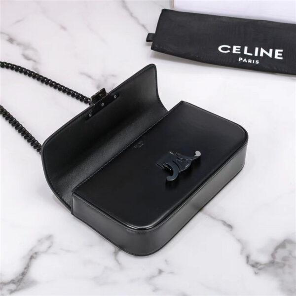 Celine Triomphe Shoulder Bag in Shiny Calfskin - Image 7