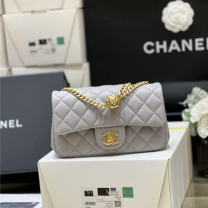 CC CF camellia flap bag