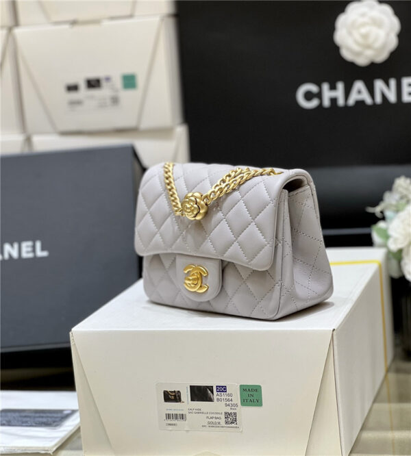 CC CF camellia flap bag small - Image 5
