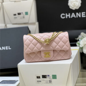 CC CF camellia flap bag