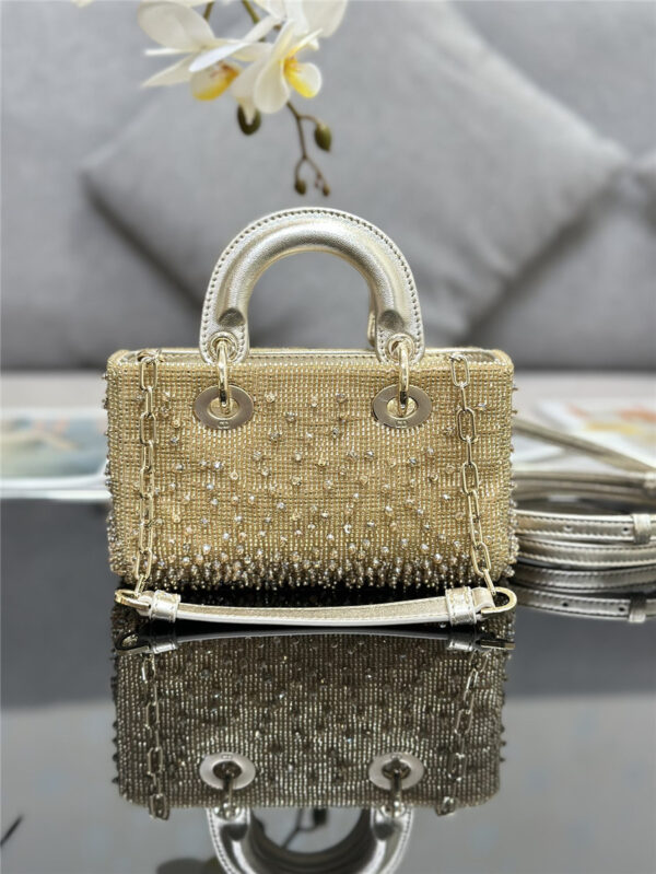 Dior Lady D-Joy Mini Embroidered Beaded Bag - Image 6