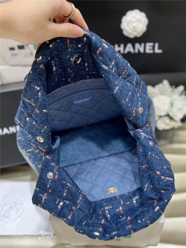 CC Colorful 22 Handbag Denim Bag - Image 4