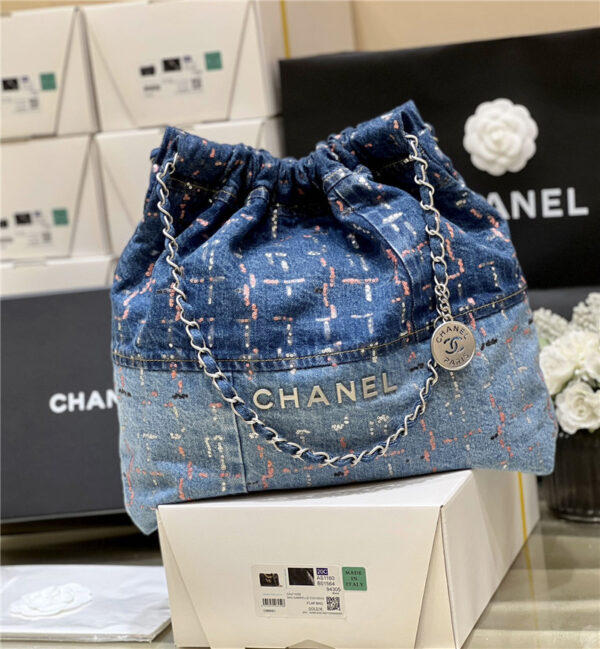 CC Colorful 22 Handbag Denim Bag - Image 3