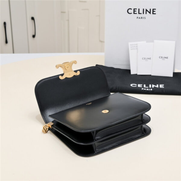 Celine College Medium Leather Shoulder Bag - Image 4