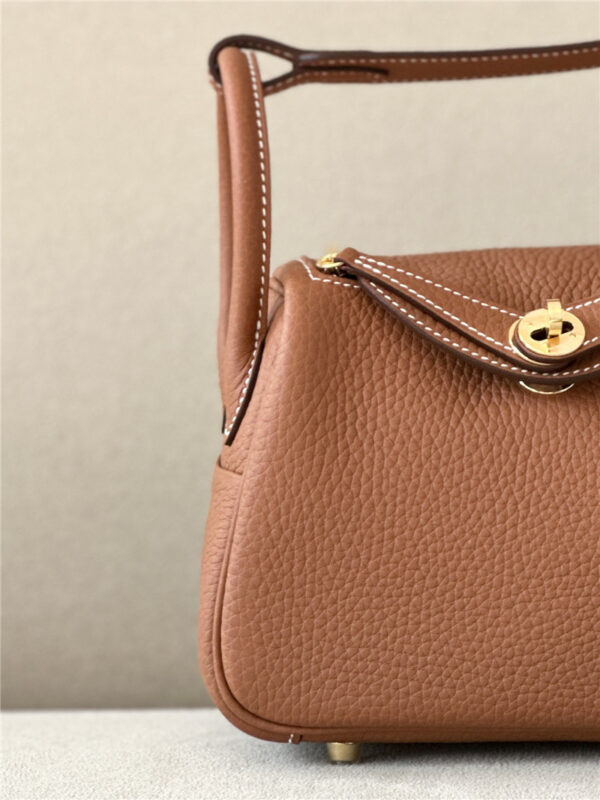 Hermès Mini Lindy Bag Brown - Image 5