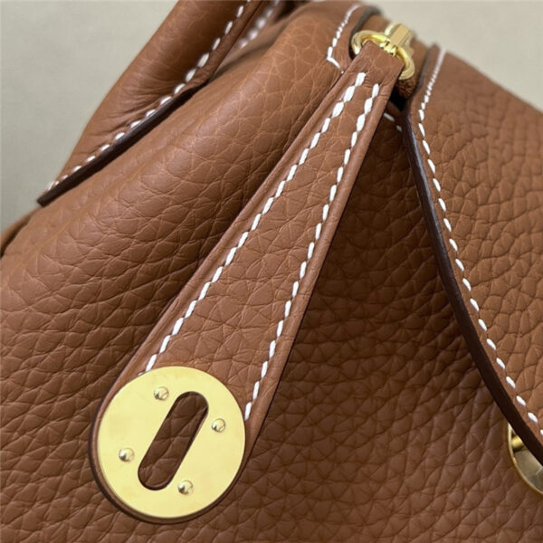Hermès Mini Lindy Bag Brown - Image 6