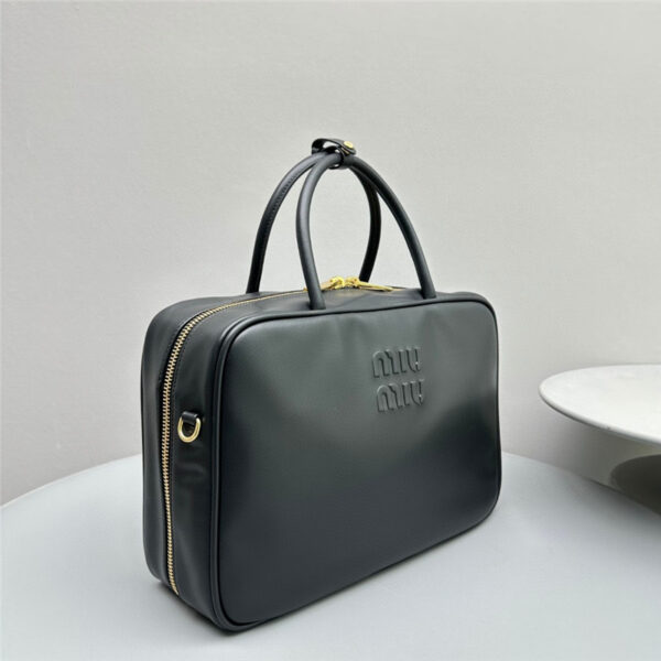 Miu Miu Leather Beau Bag Black - Image 2