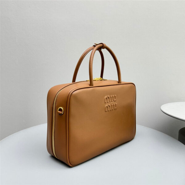 Miu Miu Leather Beau Bag Brown - Image 2