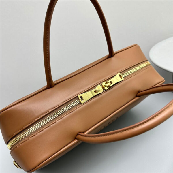 Miu Miu Leather Beau Bag Brown - Image 6