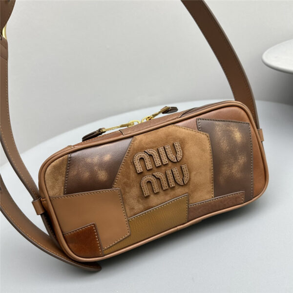 Miu Miu Beau Leather Patchwork Bag - Image 3
