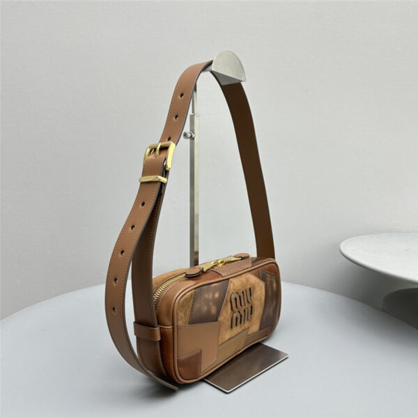 Miu Miu Beau Leather Patchwork Bag - Image 6