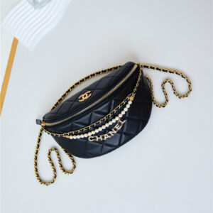 CC Pearl Chain Waist Bag