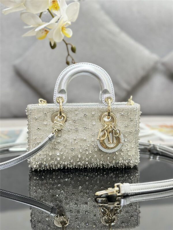 Dior Lady D-Joy Mini Embroidered Beaded Bag - Image 7