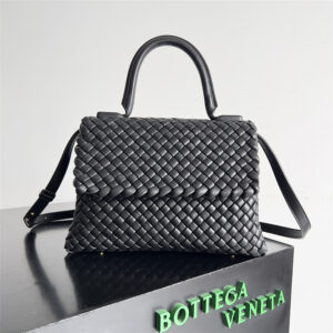 Bottega Veneta Patti Top Handle Bag Black