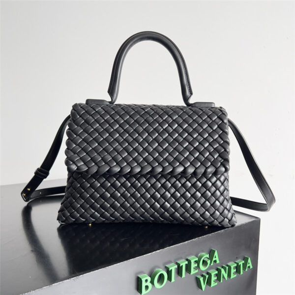 Bottega Veneta Patti Top Handle Bag Black