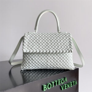 Bottega Veneta Patti Top Handle Bag White