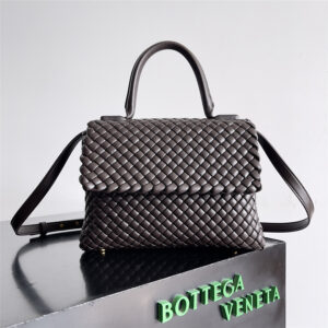 Bottega Veneta Patti Top Handle Bag Brown