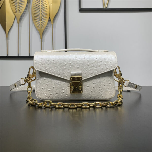 Louis Vuitton LV pochette métis east west bag White