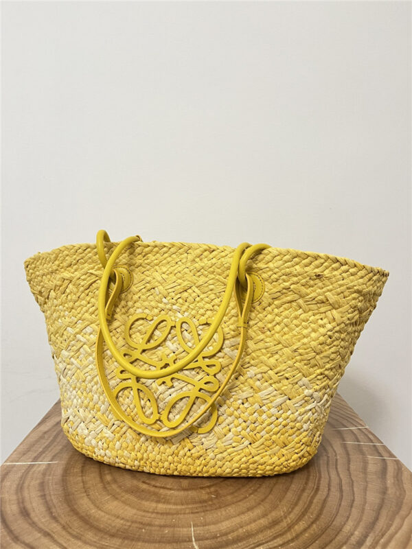 Loewe Anagram Basket Bag Yellow - Image 2
