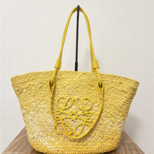 Loewe Anagram Basket Bag Yellow