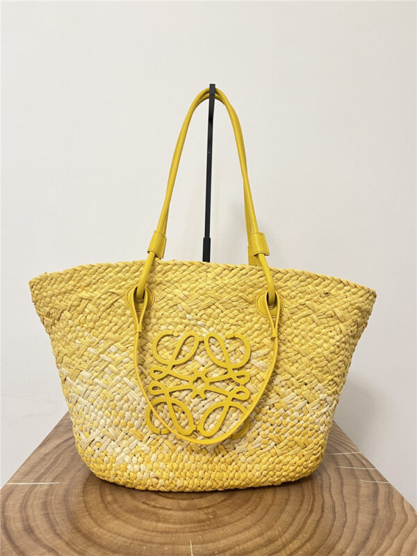 Loewe Anagram Basket Bag Yellow - Image 6